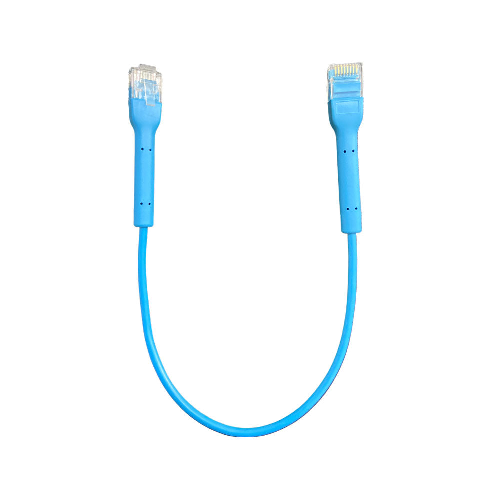 UTP patch cord, Cat6 UTP, 32AWG, 0.3m, blue,  OD: 3,2mm