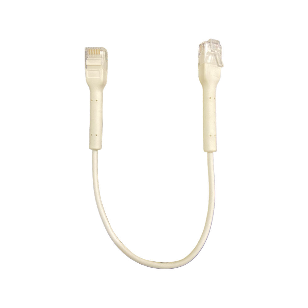 UTP patch cord, Cat6 UTP, 32AWG, 0.3m, white, OD: 3,2mm